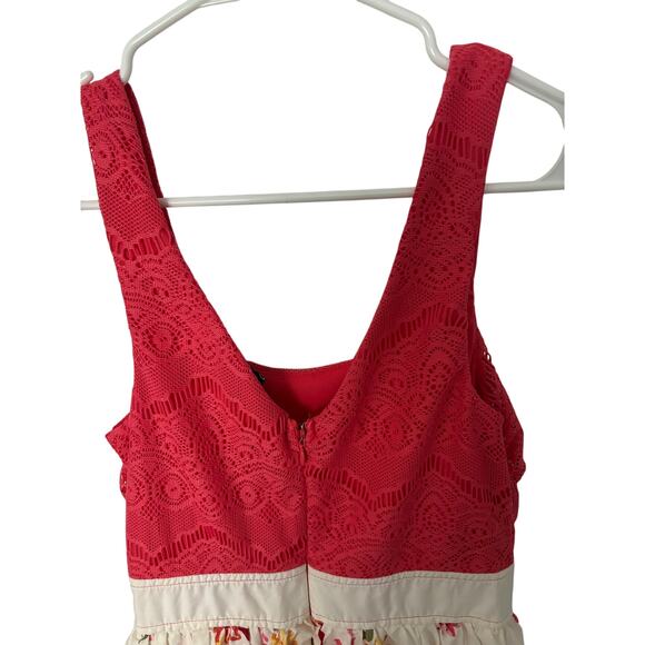 Windsor coral and floral midi dress size 5 - Picture 4 of 5